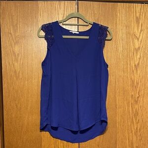 41 Hawthorn Elegant Blue Sleeveless Top